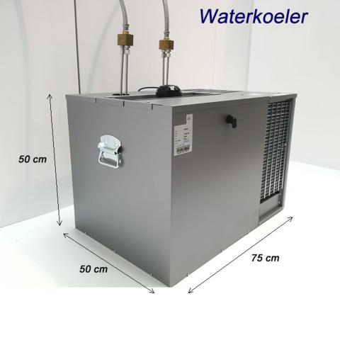 Deze doorstroomwaterkoeler wordt geïnstalleerd samen met de waterdoseerder.